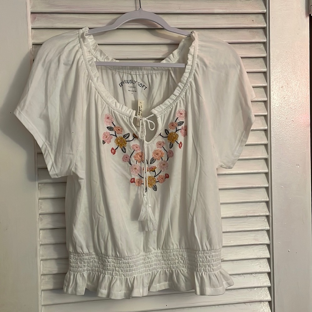 Embroidered Aero Blouse